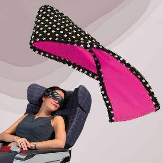 Antifaz para ojos y banda elastica Conair Color negrorosa Modelo TS15HB