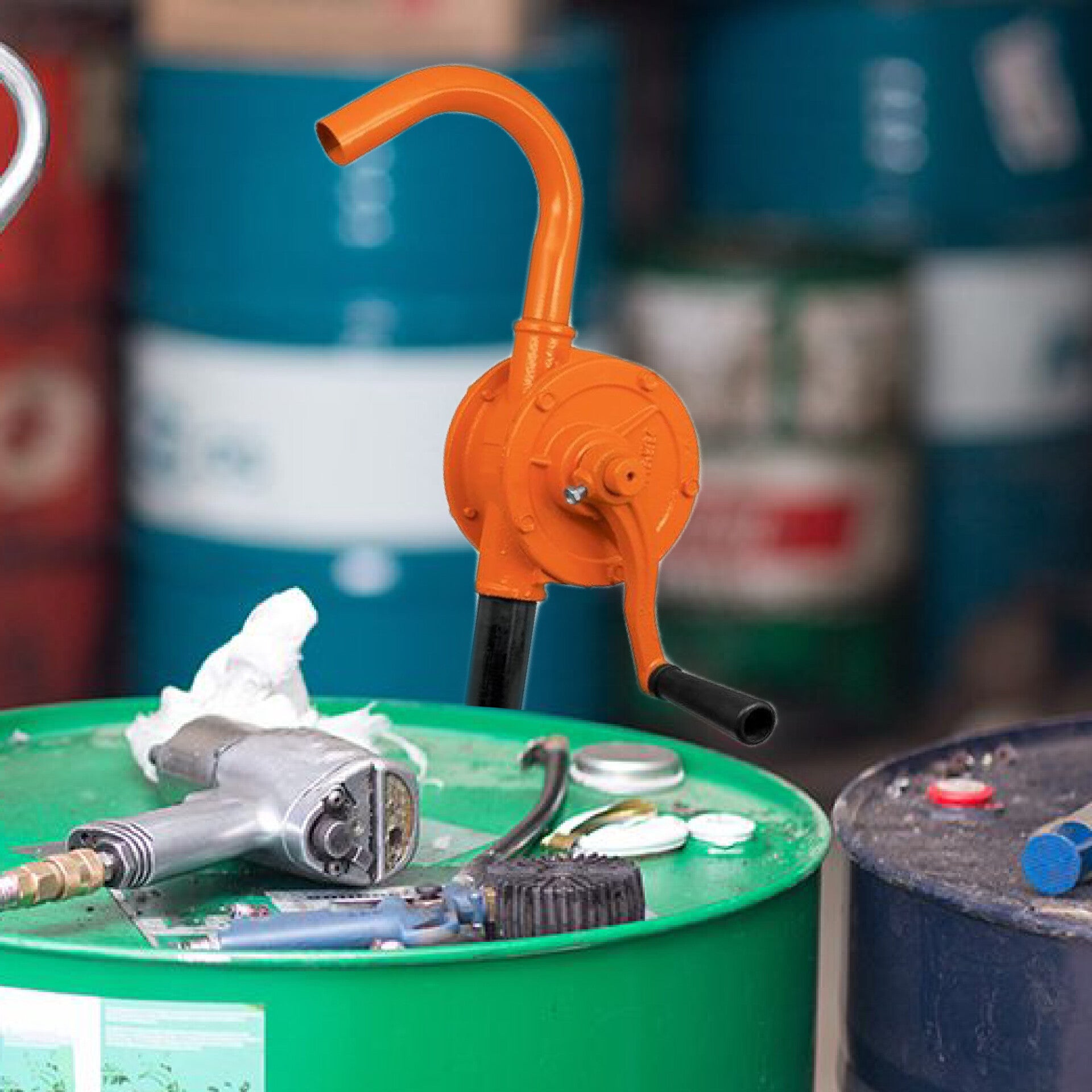 Bomba extractora de aceites con manivela modelo 10067