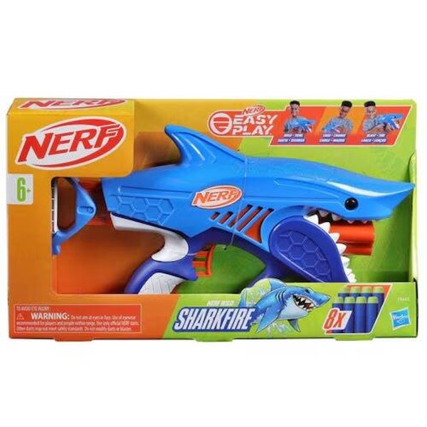 F8645 NERF TIBURON SALVAJE LANZADOR DE DARDOS