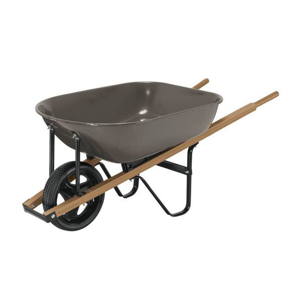 AM3K20625 Carretilla 5.5ft3 gris, imponchable, bastidores madera, PRETUL
