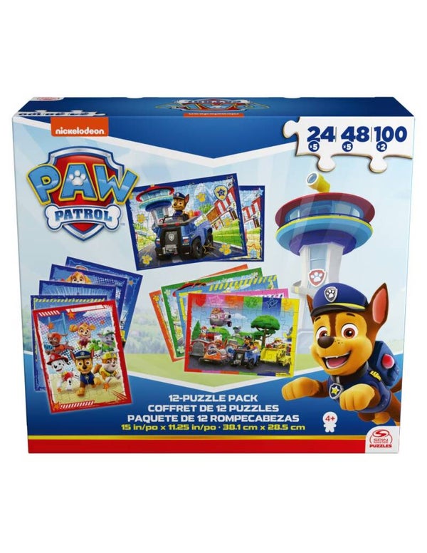 6066856 PAW PATROL ROMPECABEZAS 12 EN 1