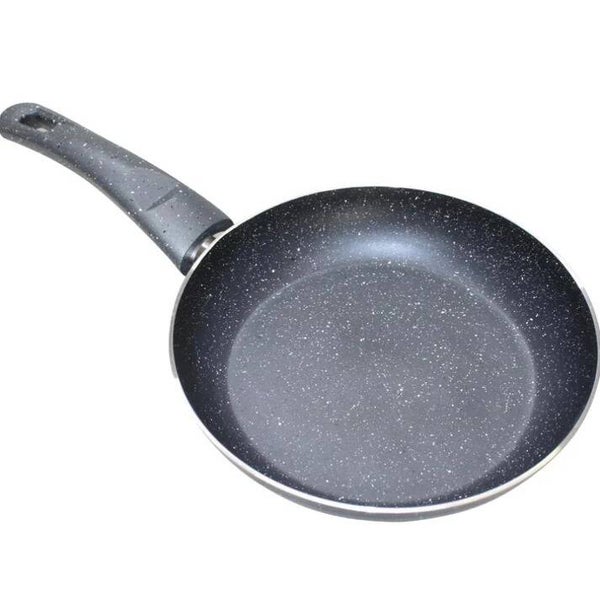 Y135-MR30 Sartén de aluminio con rec. antiadherente de mármol 30 cms gris