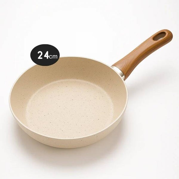 Y135-MR24 CAP. Sartén de aluminio con rec. antiadherente de mármol 24 cms capuchino