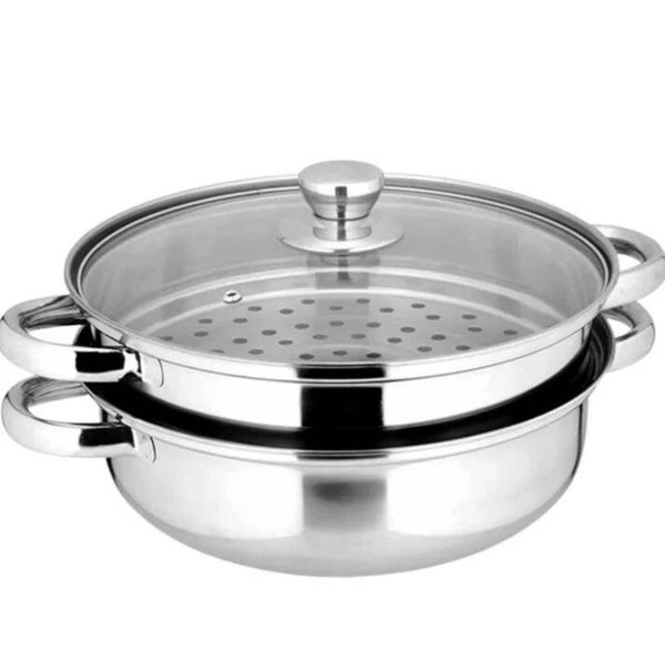 Y20005	Olla vaporera de acero inoxidable 28 cms.