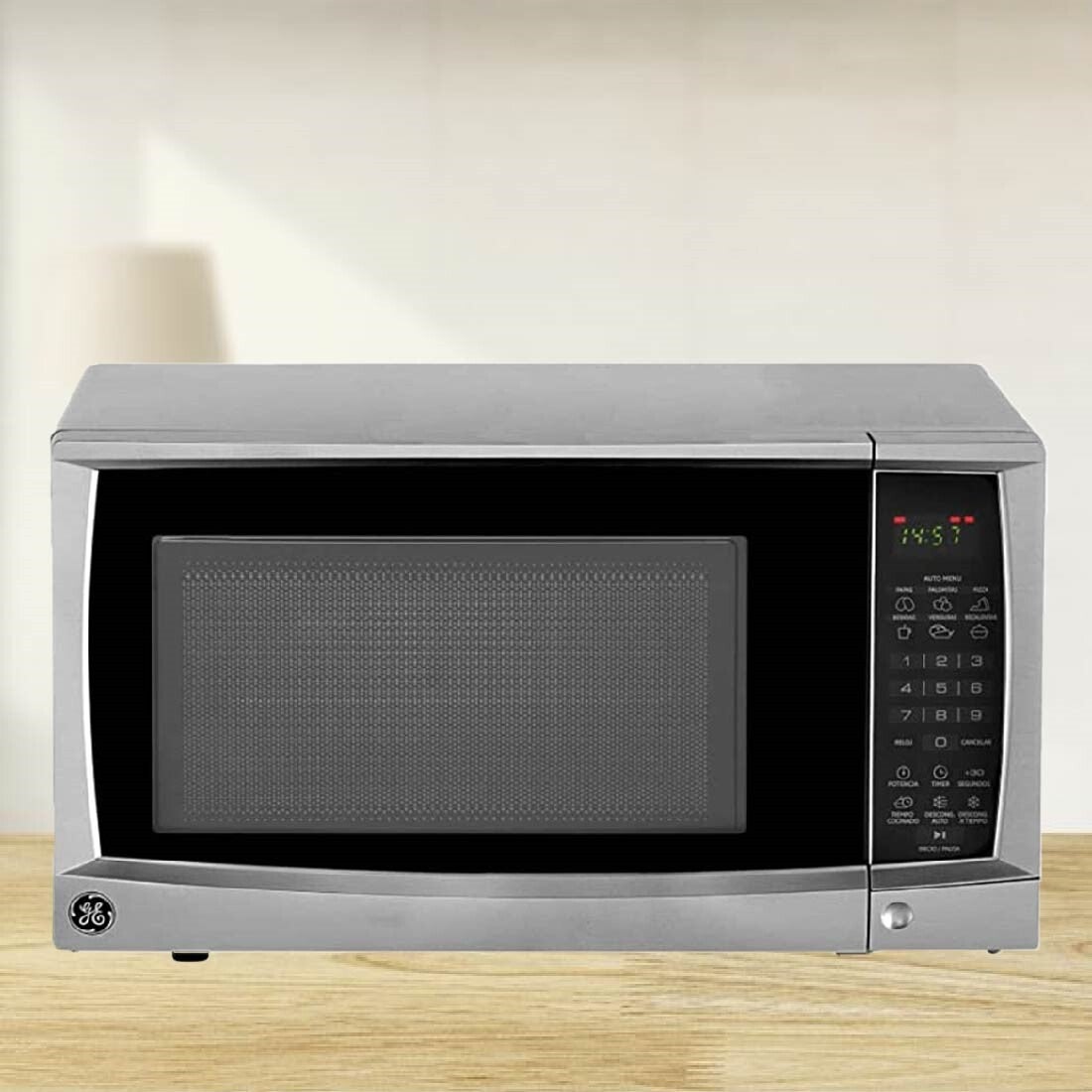 HORNO MICROONDAS 0.7P3 BOTON PLATA/NEGRO GENERAL ELECTRIC JES70SE