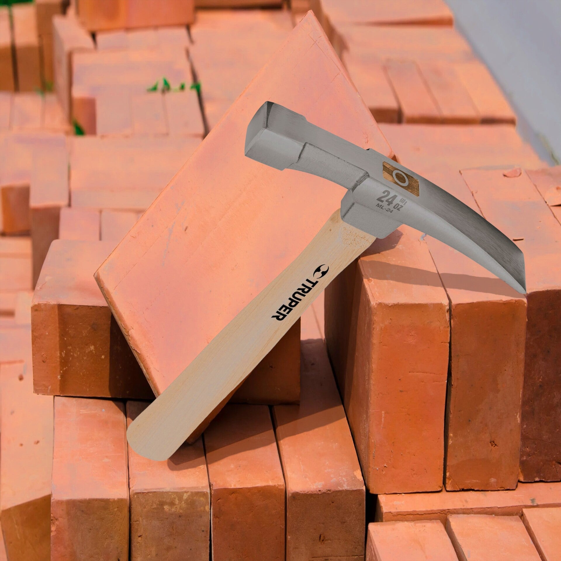 MARTILLO 24 OZ LADRILLERO, MANGO 12', TRUPER