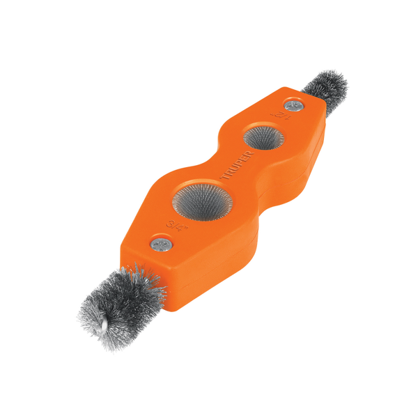 AM3K17110 Cepillo limpiador de terminales de baterías, 4 en 1, TRUPER