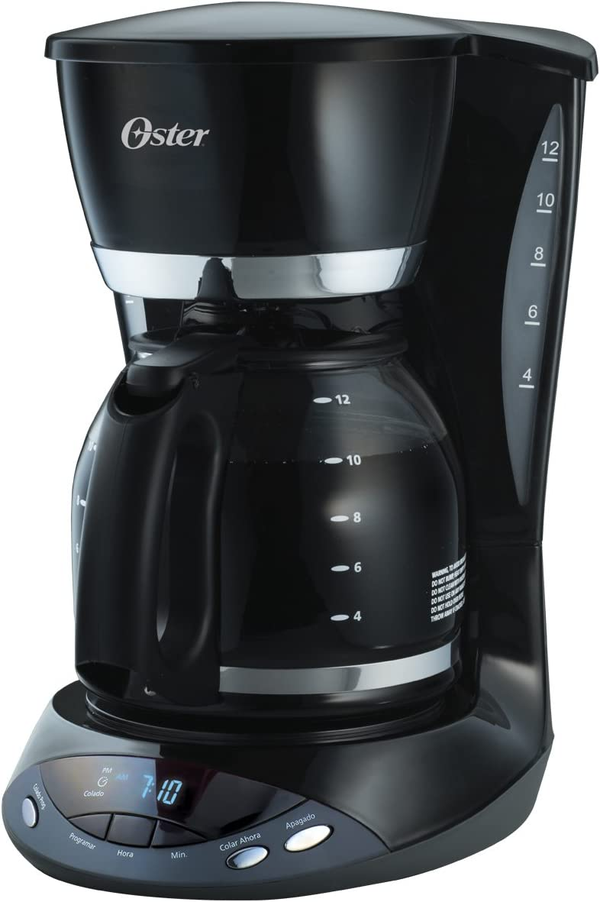 Cafetera Programable 12 tazas con Apagado Automático  Oster BVSTDCDWX20B-013