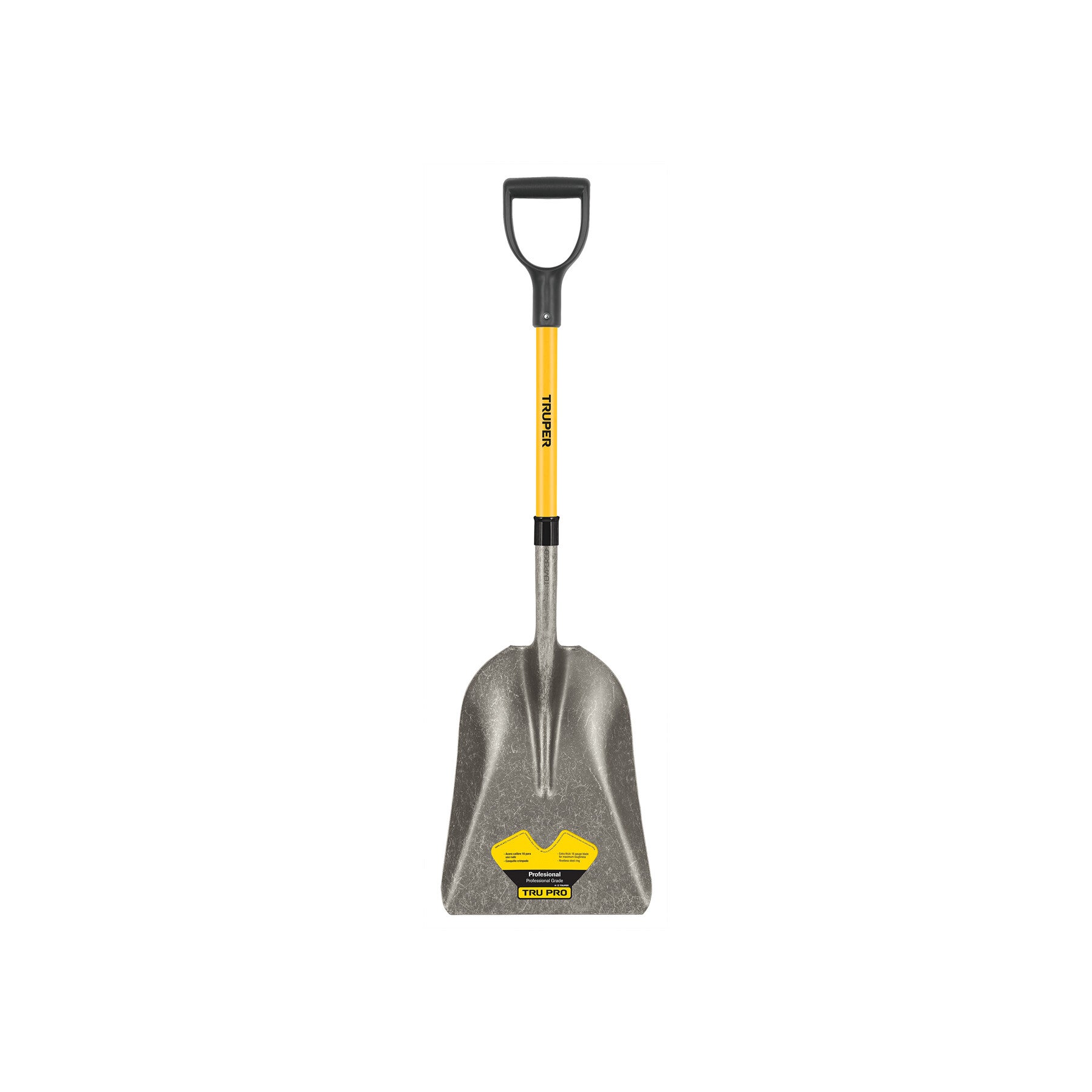 AM3K17153 Pala carbonera Tru Pro, puño 'Y', mango de fibra de vidrio