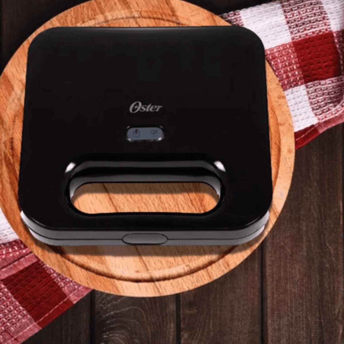 SANDWICHERA 2 PLACAS ANTIADHERENTES NEGRO OSTER