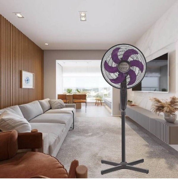 VENTILADOR DE PEDESTAL 16P 3VEL GRIS TAURUS UNIVERSE