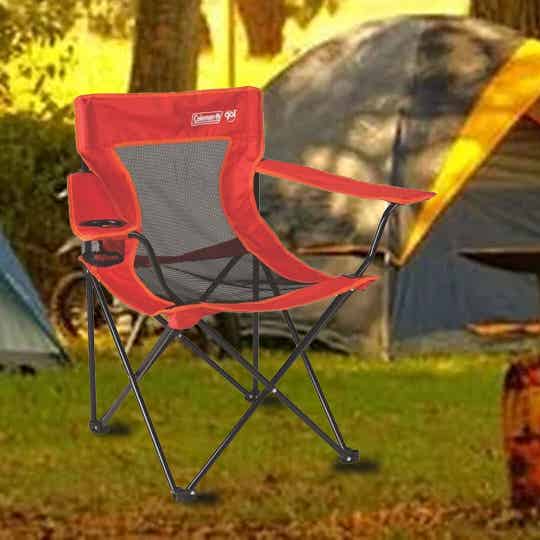 SILLA PLEGABLE CON BRAZOS GO ROJA COLEMAN