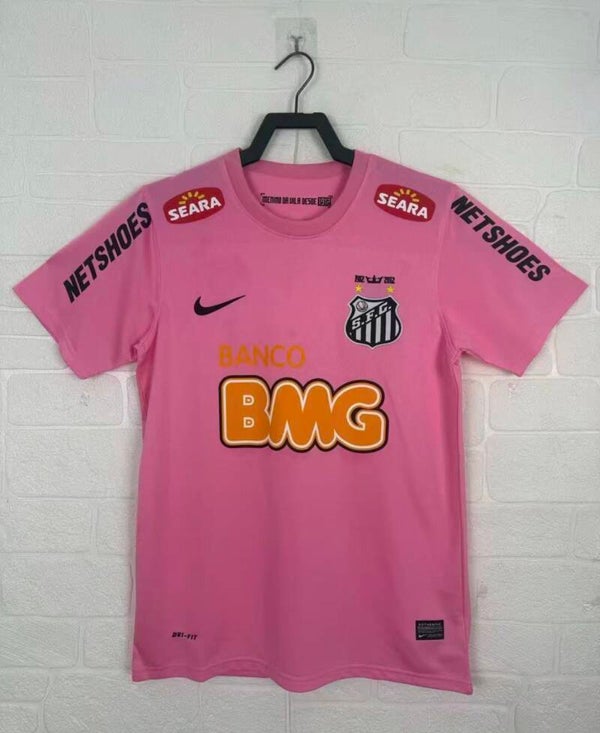 Santos FC soccer jersey is a 2012-2013 retro third kit in pink