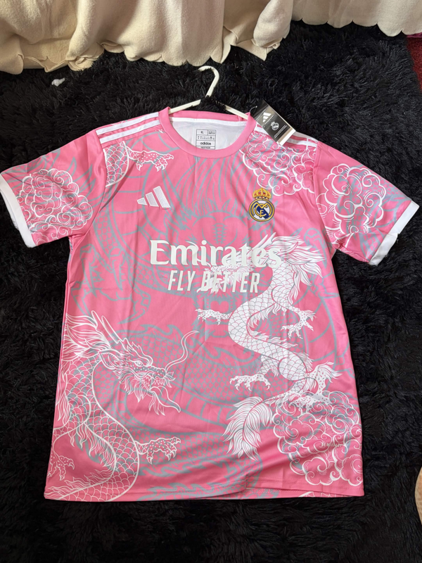 Instant Shipping Real madrid pink dragon (SIZE - ExtraLarge)
