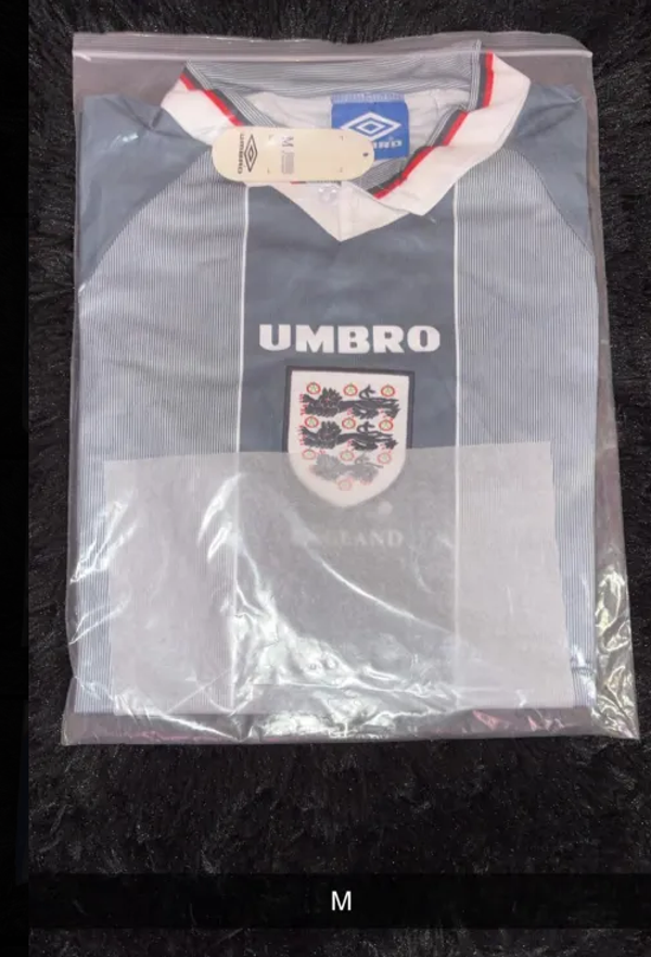 Instant Shipping   Umbro 1996-97 England away Medium