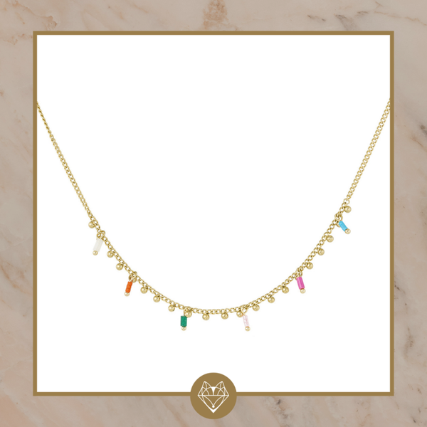 Bedelketting Messy colors