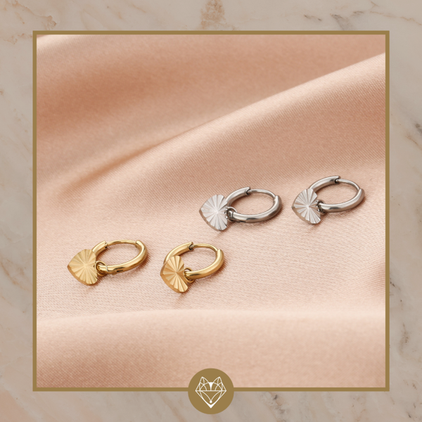 Oorbellen Little love - Goud/Zilver