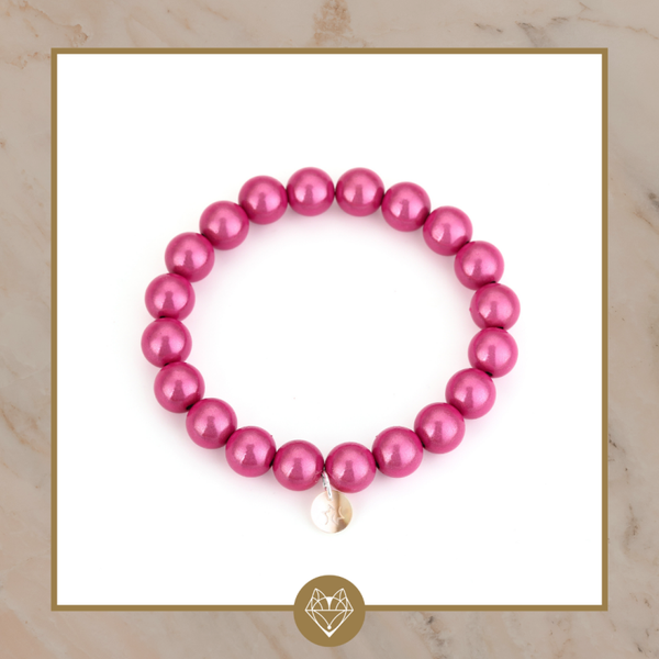 Kralenarmband Pink