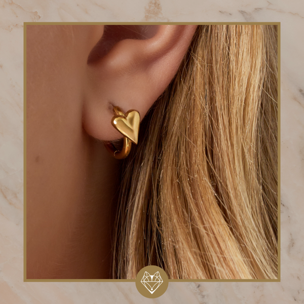 Oorring met hartje