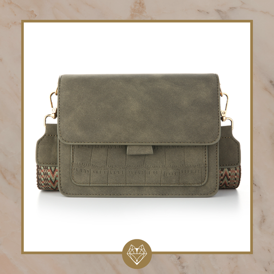 Schoudertas Luxe strap - Army green