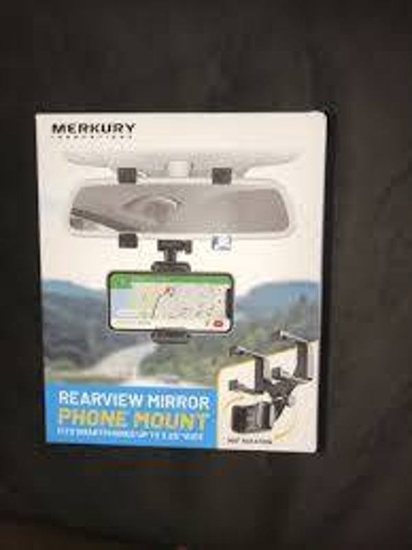 Merkury Innovations Car Rearview Mirror Phone Mount