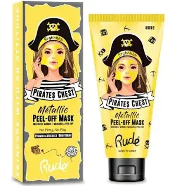 Rude Cosmetics Pirate's Chest Metallic Peel-Off Mask