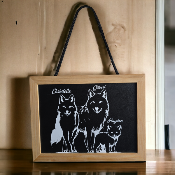 Décoration sur ardoise