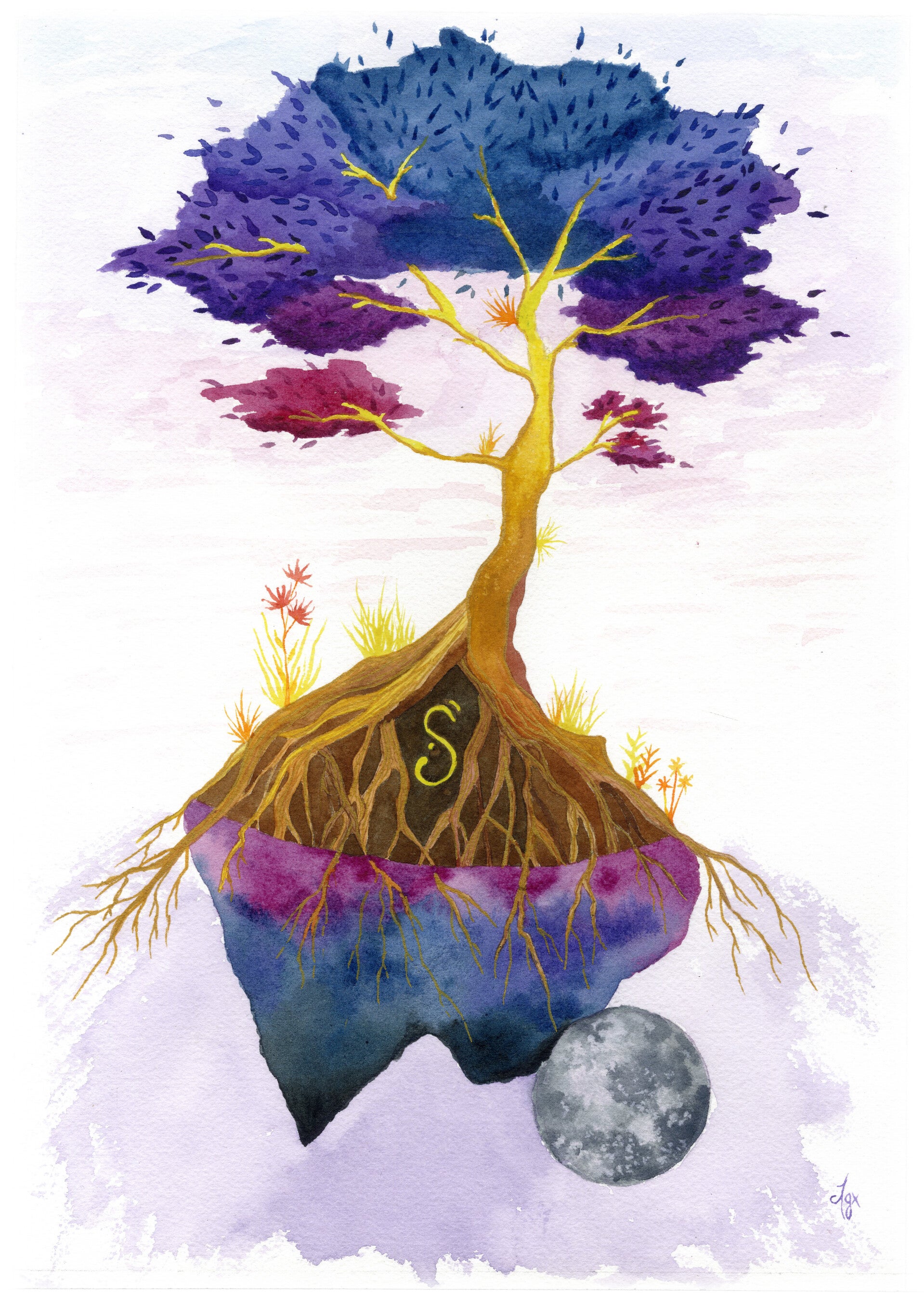 Upside down