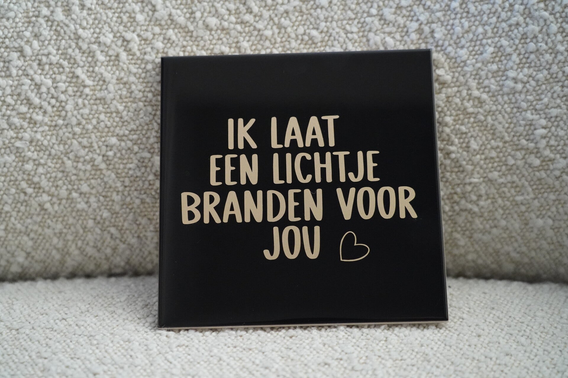 Denken aan/ Opsteker 15x15 tegel