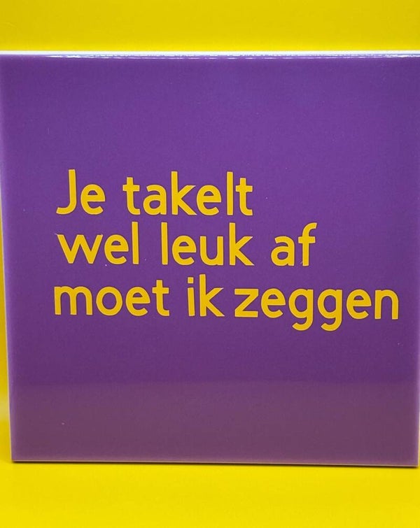Verjaardag 15x15 tegel
