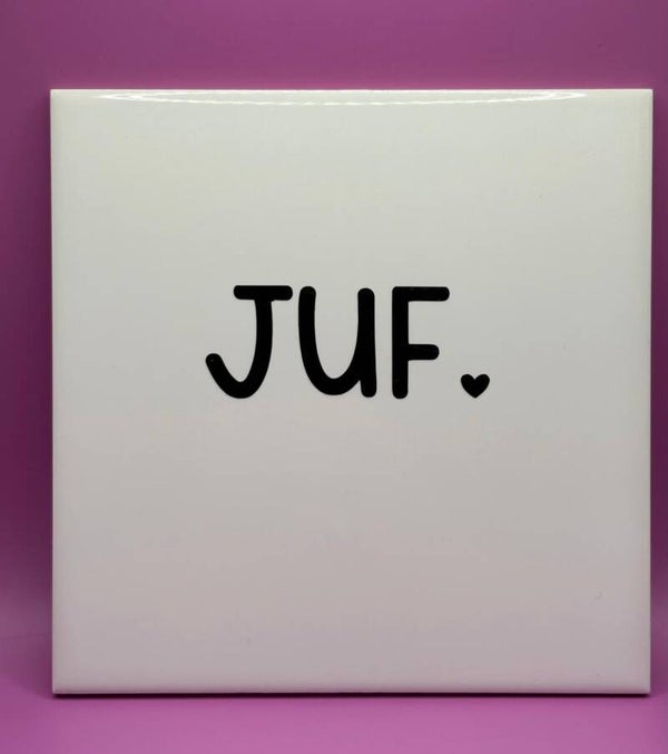 meester/juf 15x15 tegel