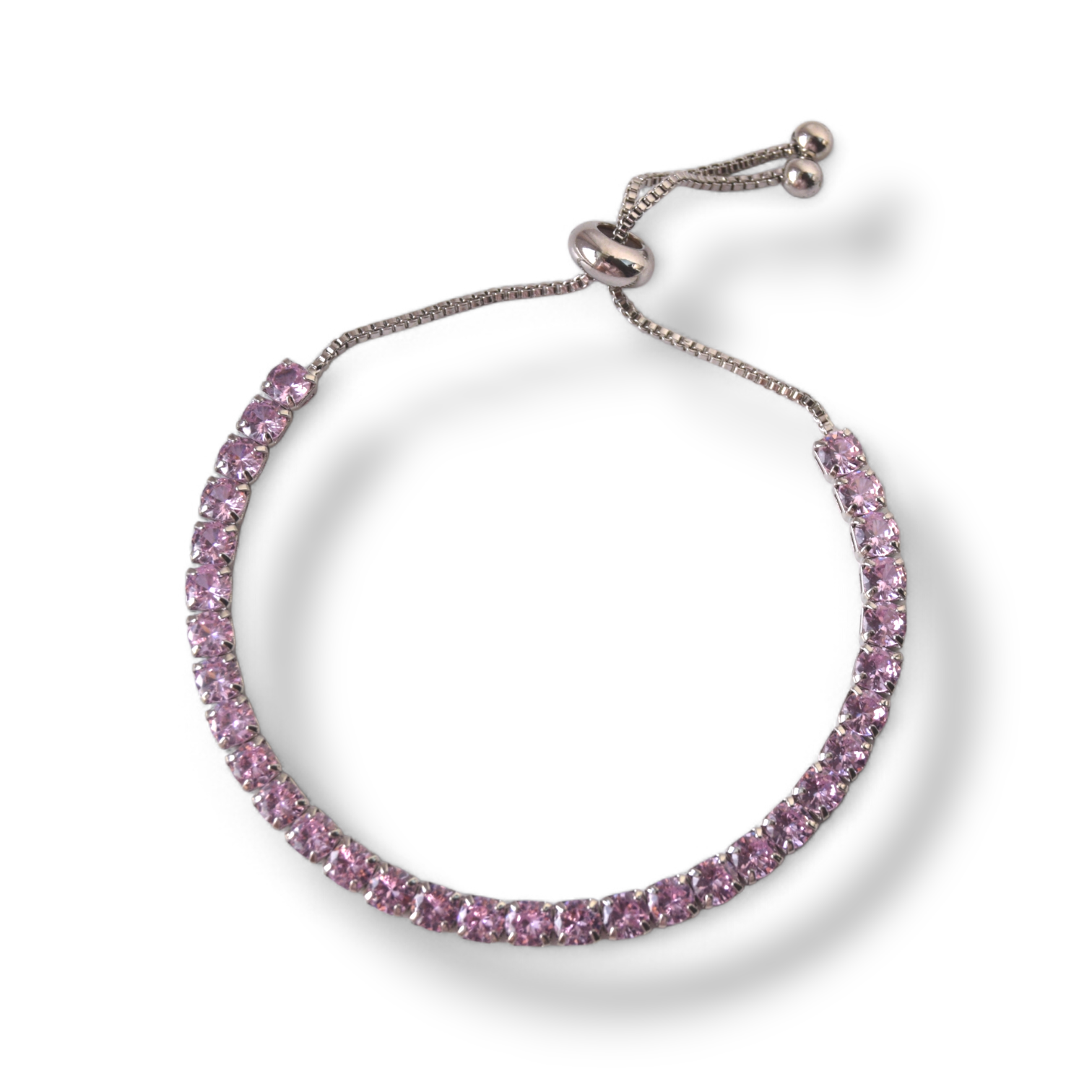 Pink Tennis Bracelet