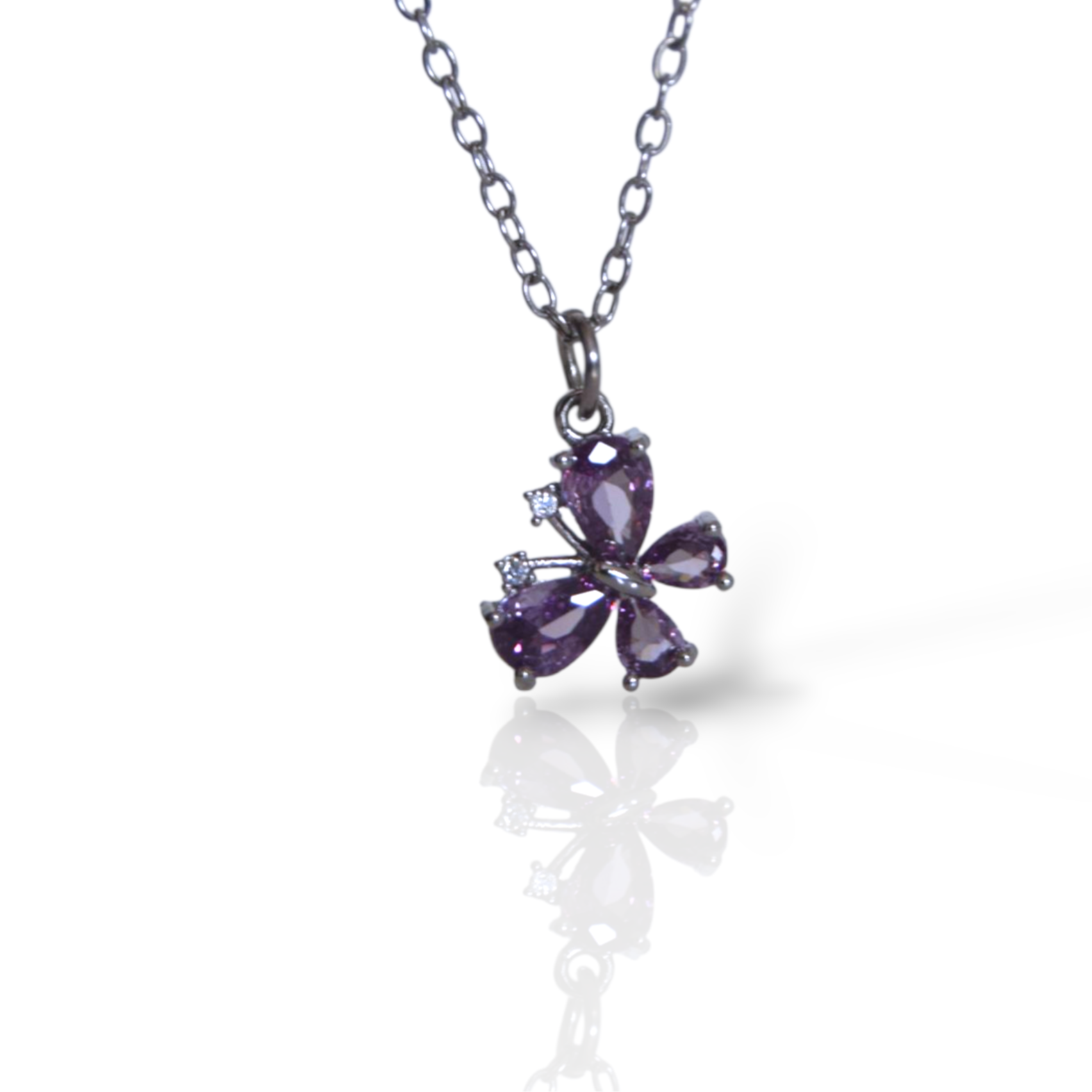 Silver Butterfly Necklace