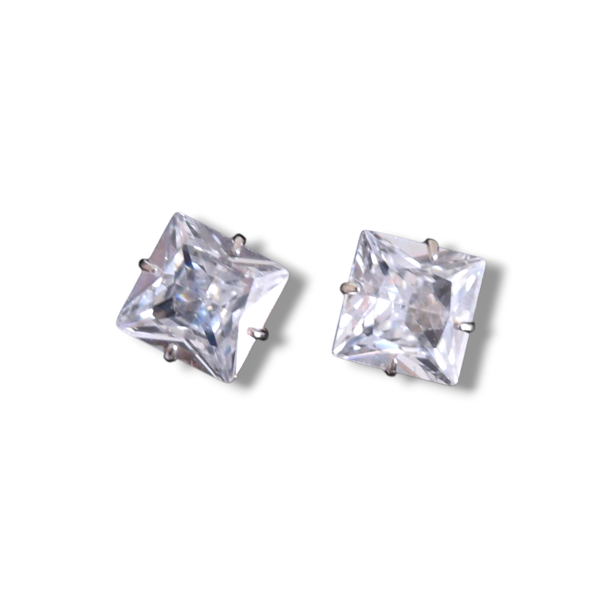925 Sterling Silver Square Studs