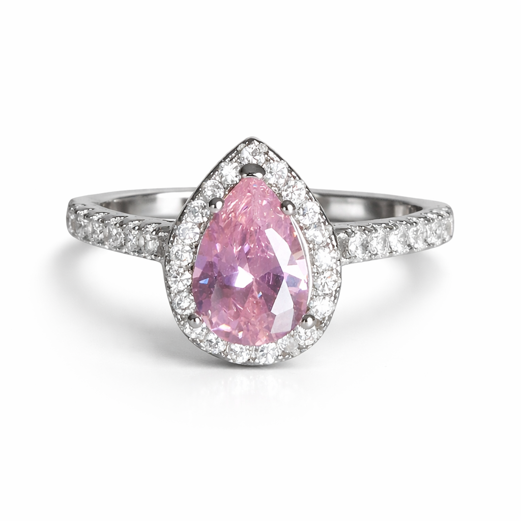 S925 Rose-Drop Ring