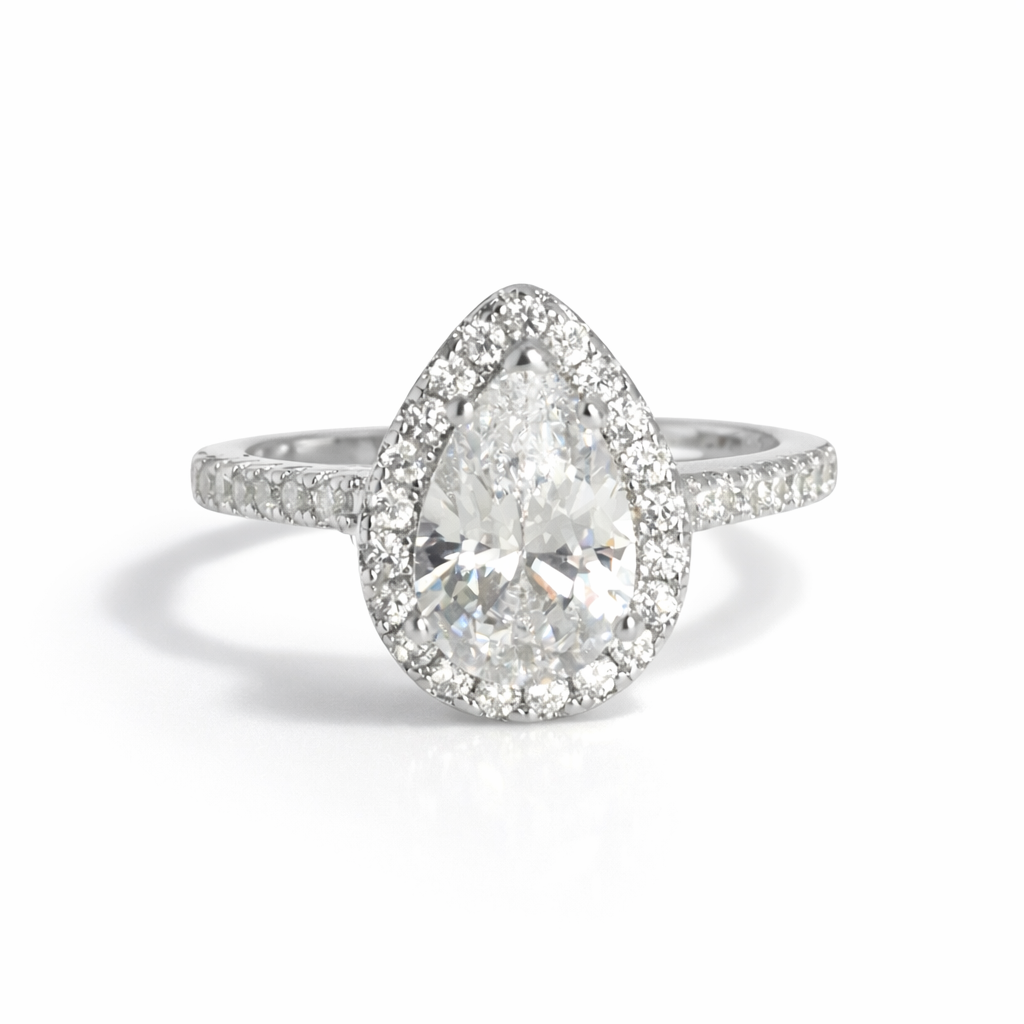 S925 Crystal-Drop Ring