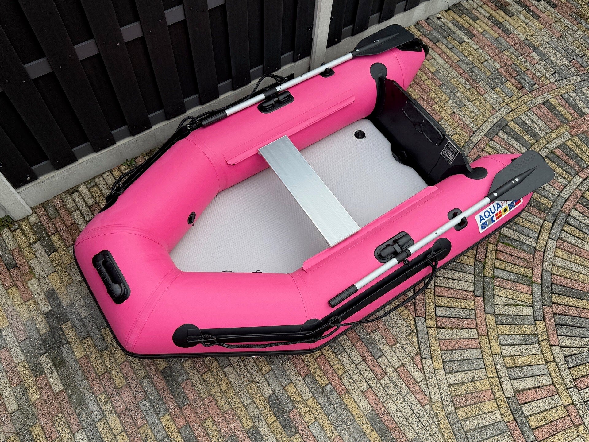 AquaParx 230 Rib Pro Rosé 2.30 x 1.28 tubes Ø 33 cm (airdeck vlakke bodem)