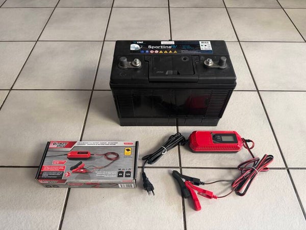 Sportline 105Ah inclusief NIEUWE ! UltimateSpeed accu oplader alleen icm aankoop van een fluistermotor