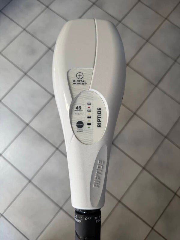Minn Kota Riptide Endura MAX 45 LBS TRAPLOOS 12 Volt met accu snelklemmen