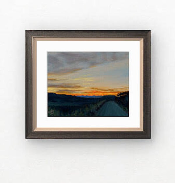 Mountain Orange Sunset