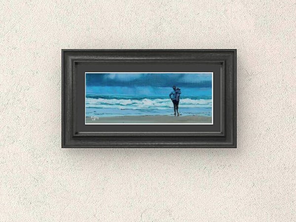 Woman on Beach with Baby