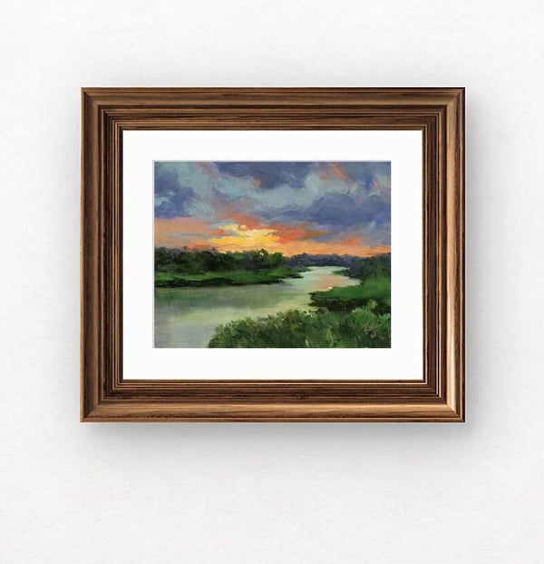 Sunset along the River