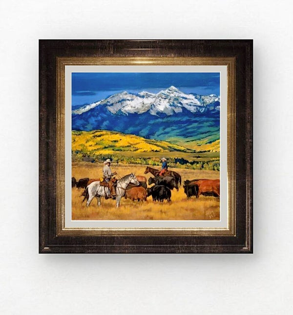 Cattle Ranch along the Tetons