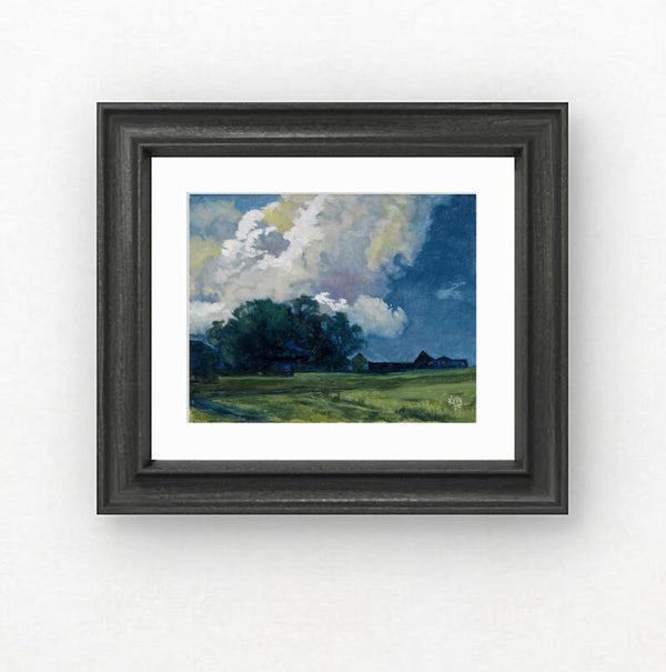 Storm Over the Farm - Study of artist "Isaac Levitan"