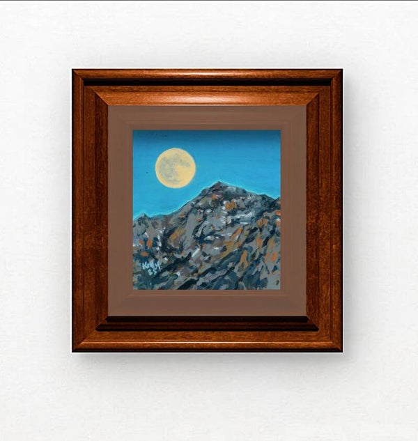 Moon over Mt Olympus