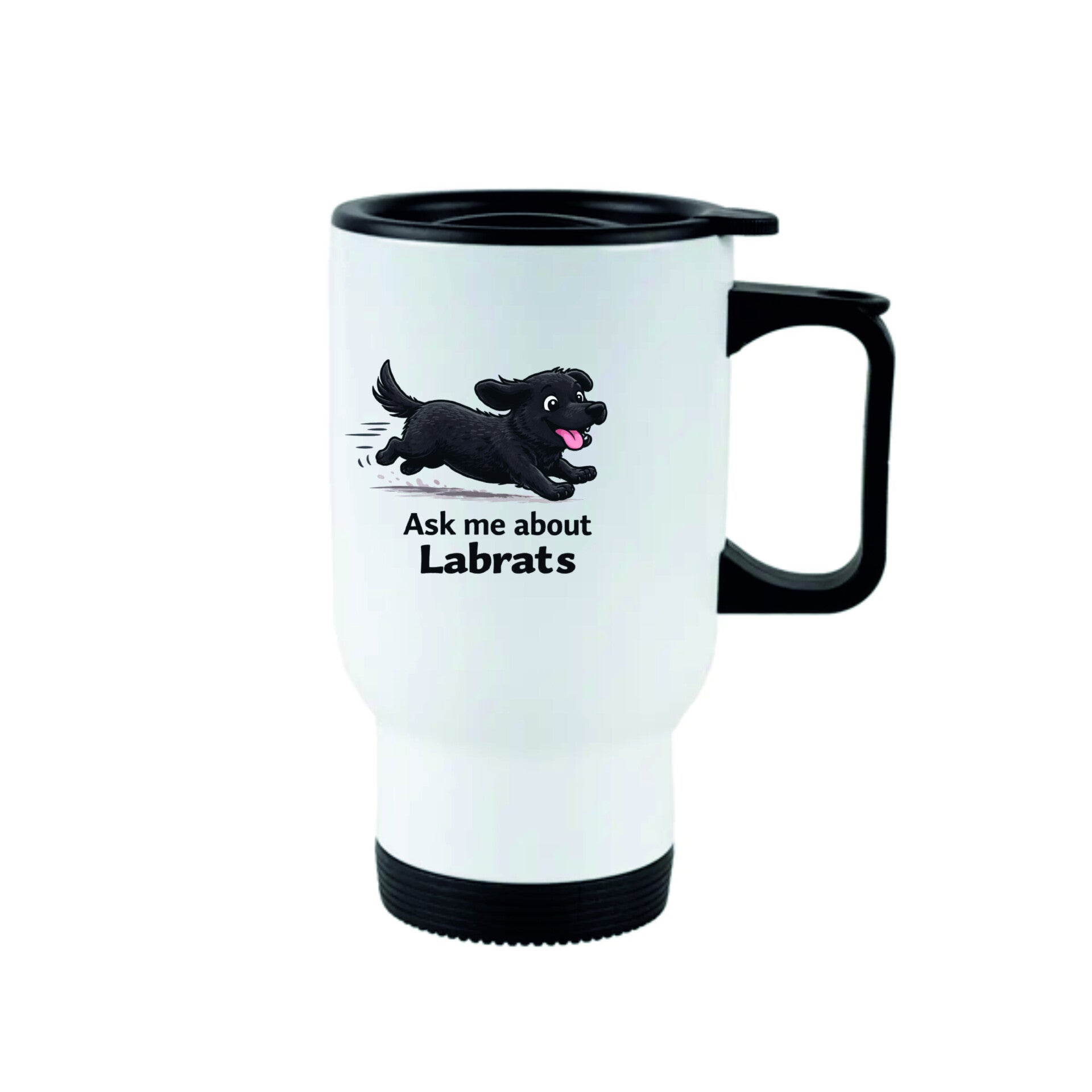 Cartoon Labrat Travel Mug