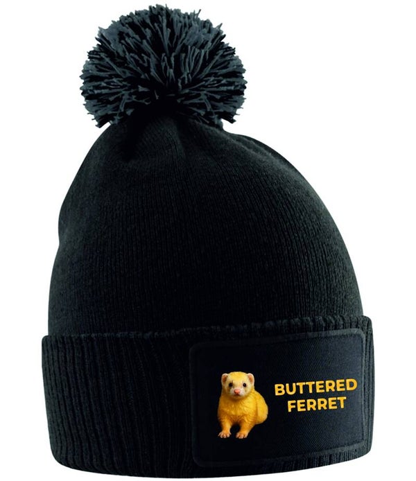 V2 Buttered Ferret Kids Bobble Hat
