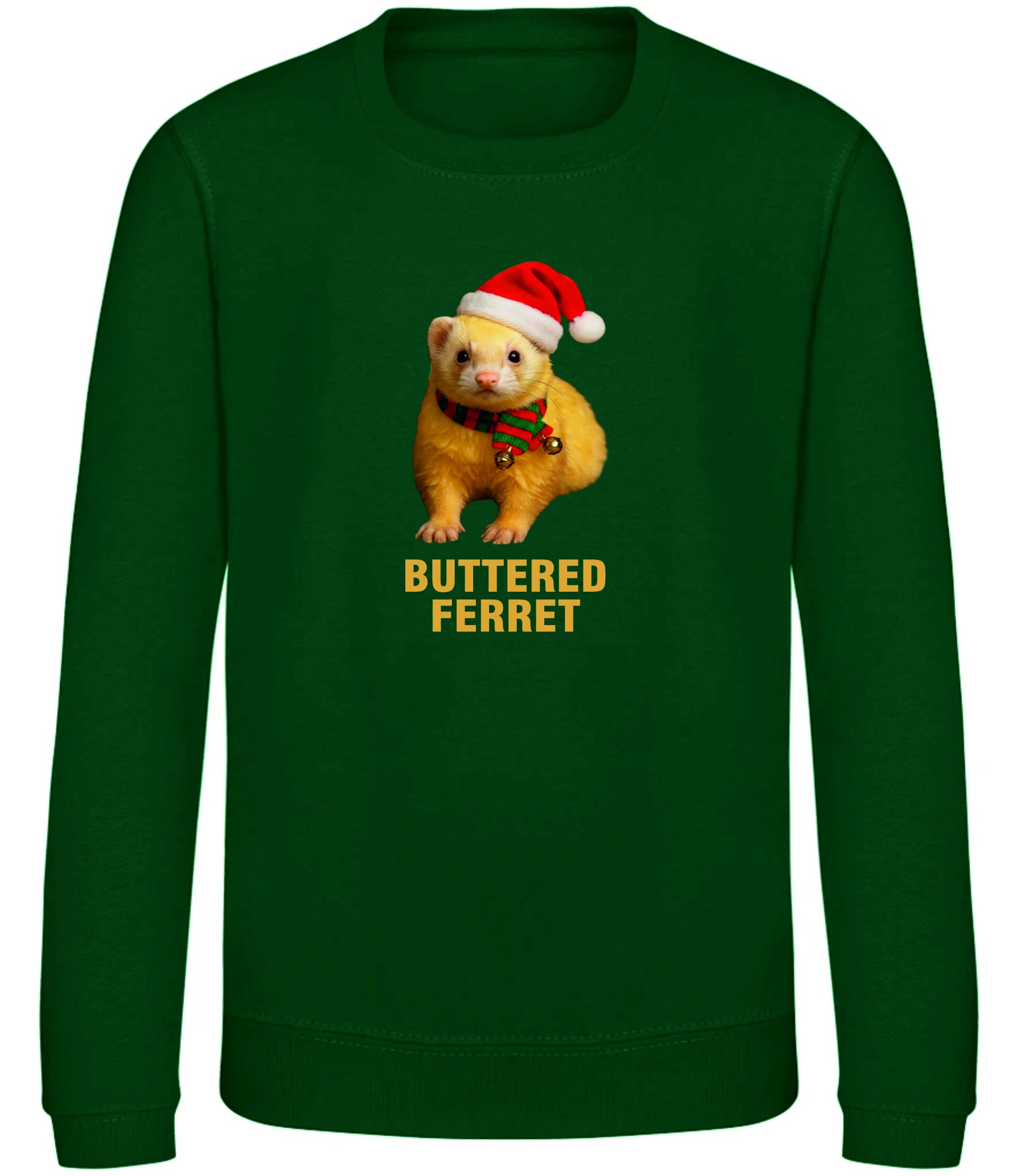Christmas Ferret Kids Sweatshirt