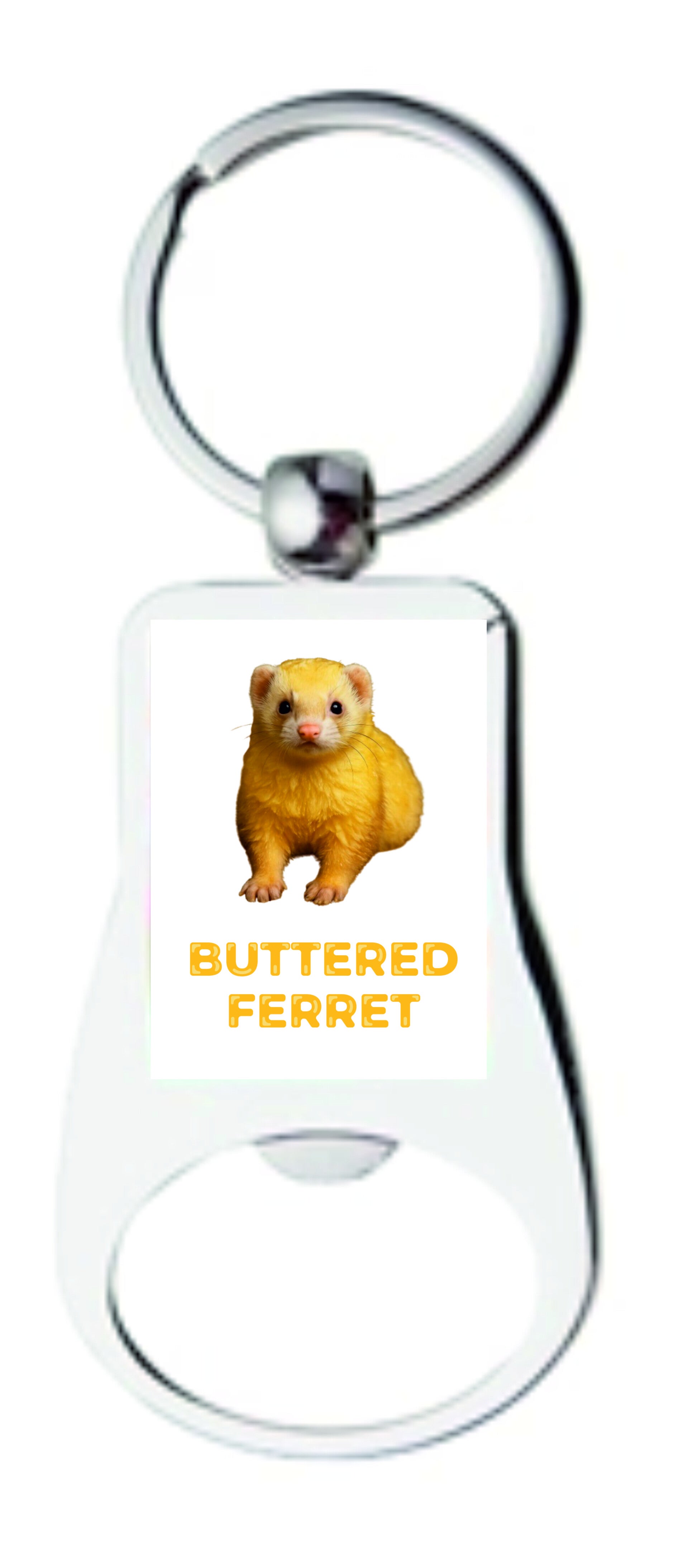 V2 Buttered Ferret bottle opener keyring
