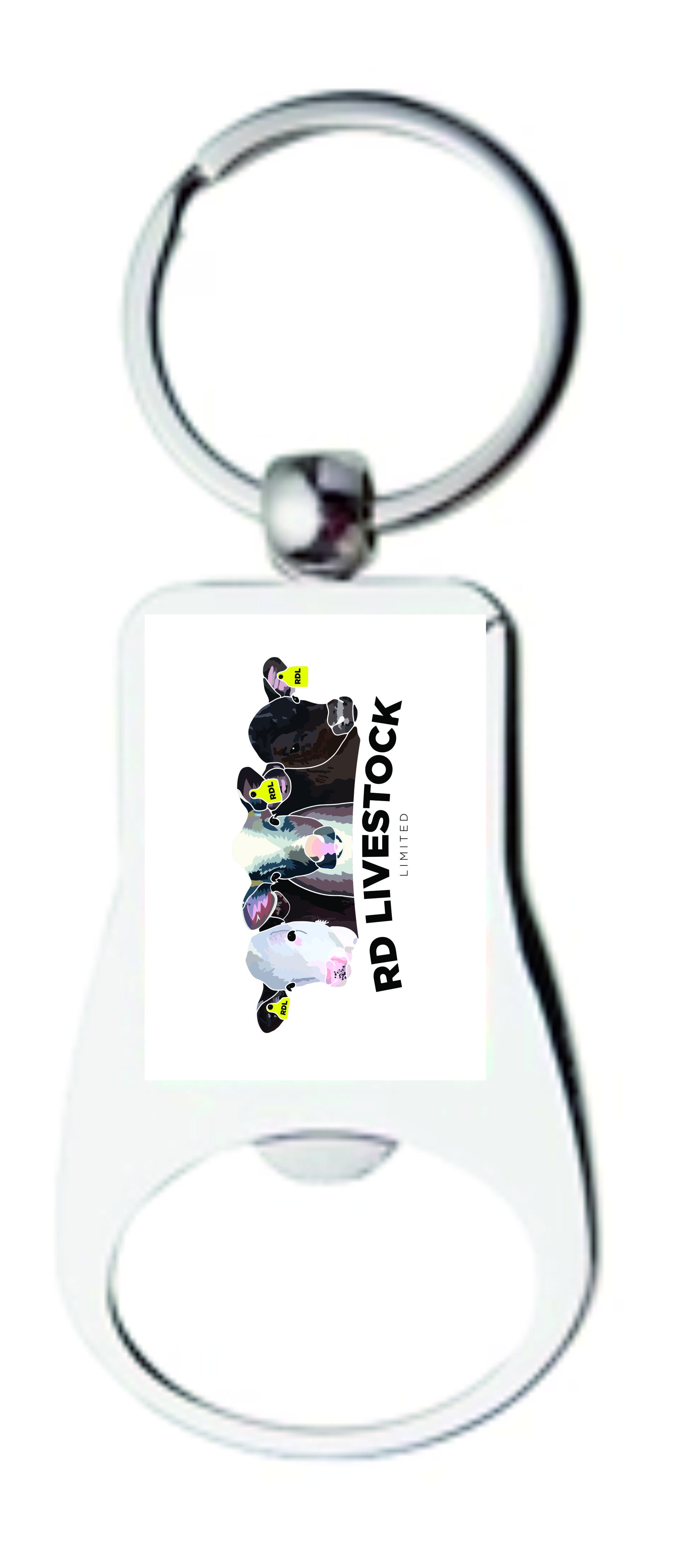 RD Livestock Limited bottle opener keyring